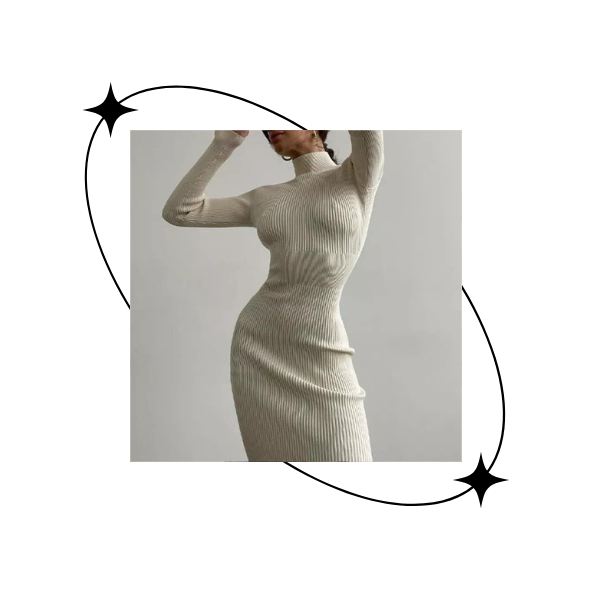 CELESTE KNITTED MIDI DRESS