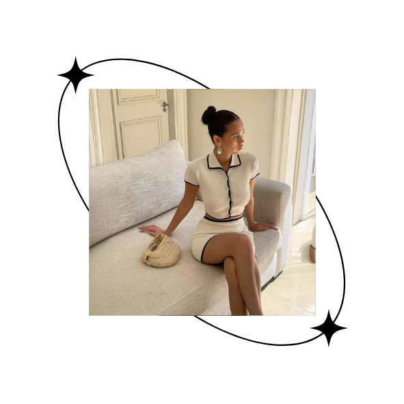 KNITTED RIBBED SET