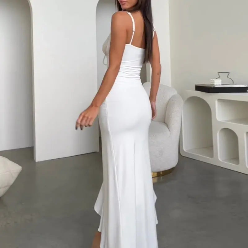 DAHLIA RUFFLE MAXI DRESS