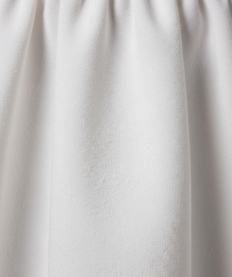 Close-up of White fabric texture