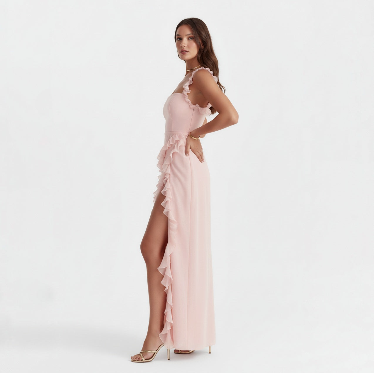 CLEMENTINE FLORAL LACE MAXI DRESS