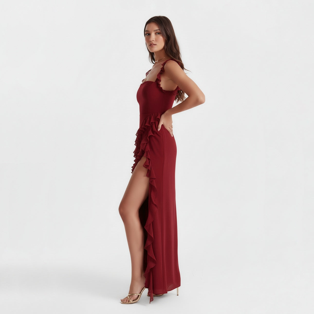 CLEMENTINE FLORAL LACE MAXI DRESS