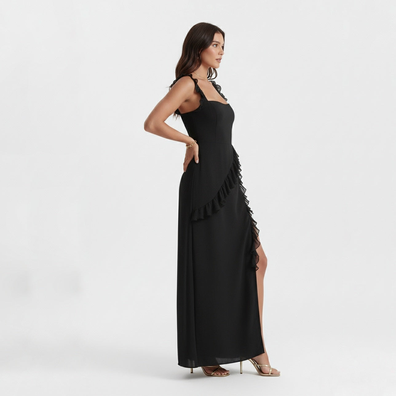 CLEMENTINE FLORAL LACE MAXI DRESS