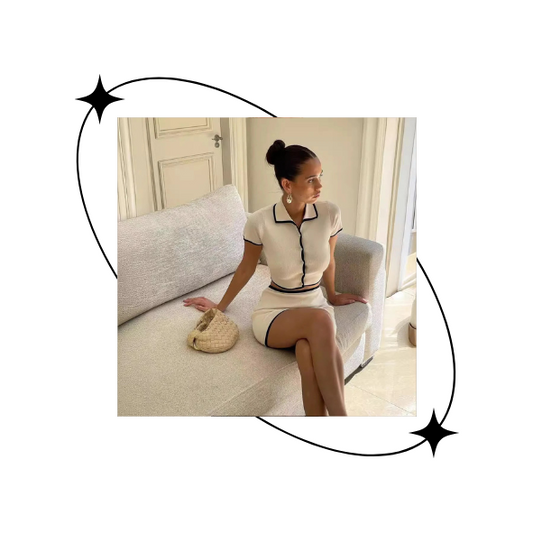 KNITTED RIBBED SET