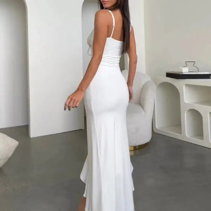 DAHLIA RUFFLE MAXI DRESS