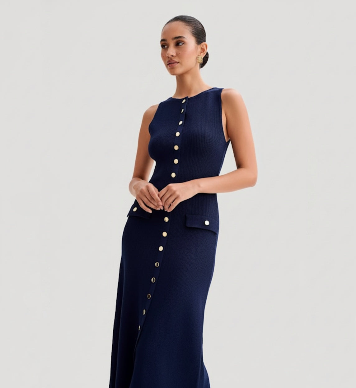 Midi Dress Navy