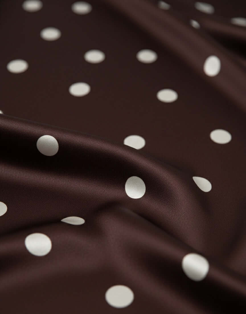 PALAZZO SPOTTED MIDI DRESS