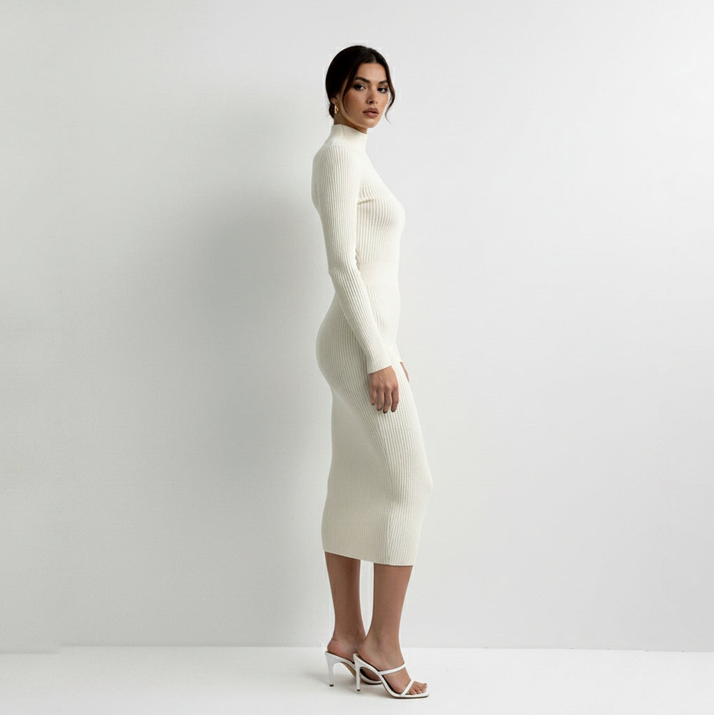 CELESTE KNITTED MIDI DRESS