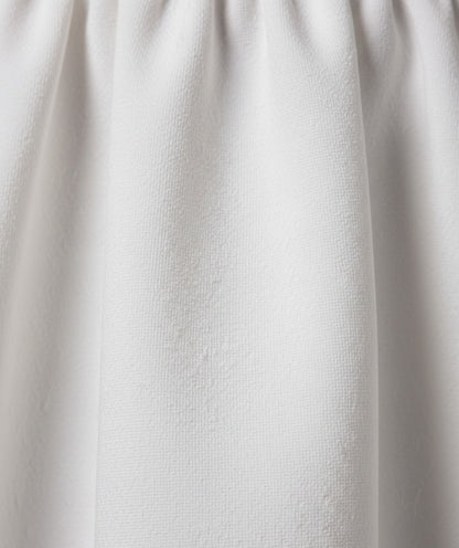 Close-up of White fabric texture