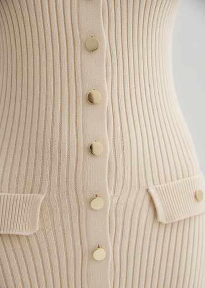 Midi Dress Beige