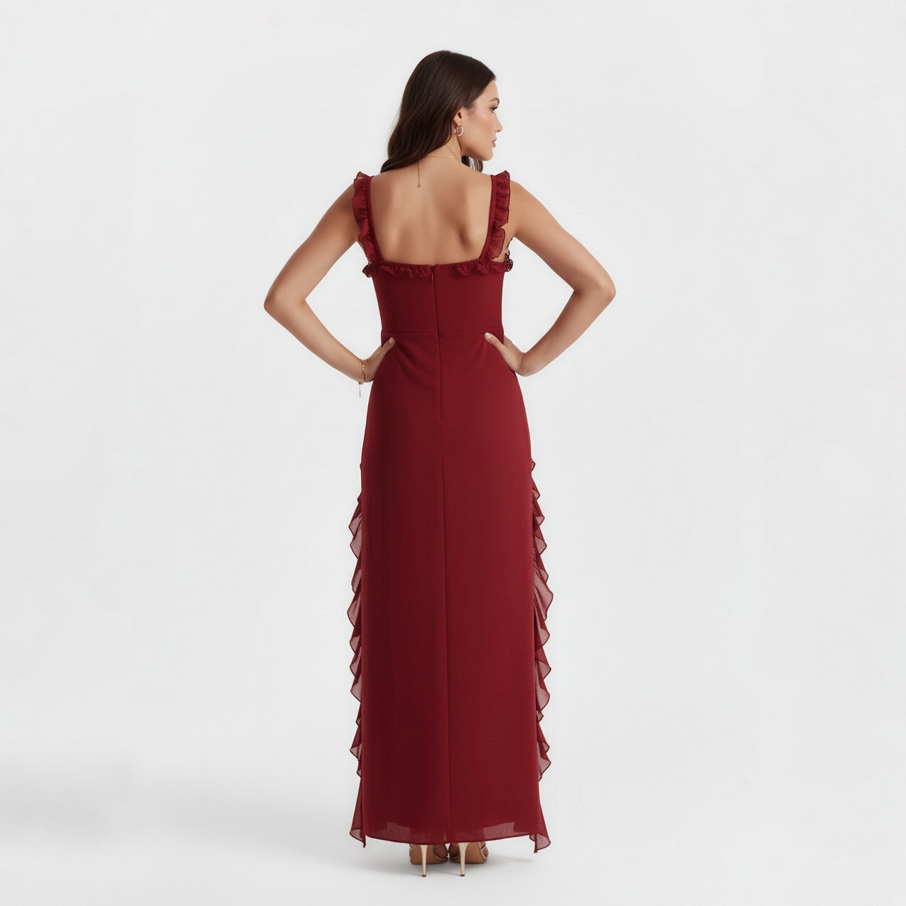 CLEMENTINE FLORAL LACE MAXI DRESS