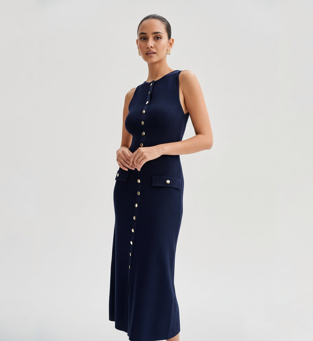 Midi Dress Navy