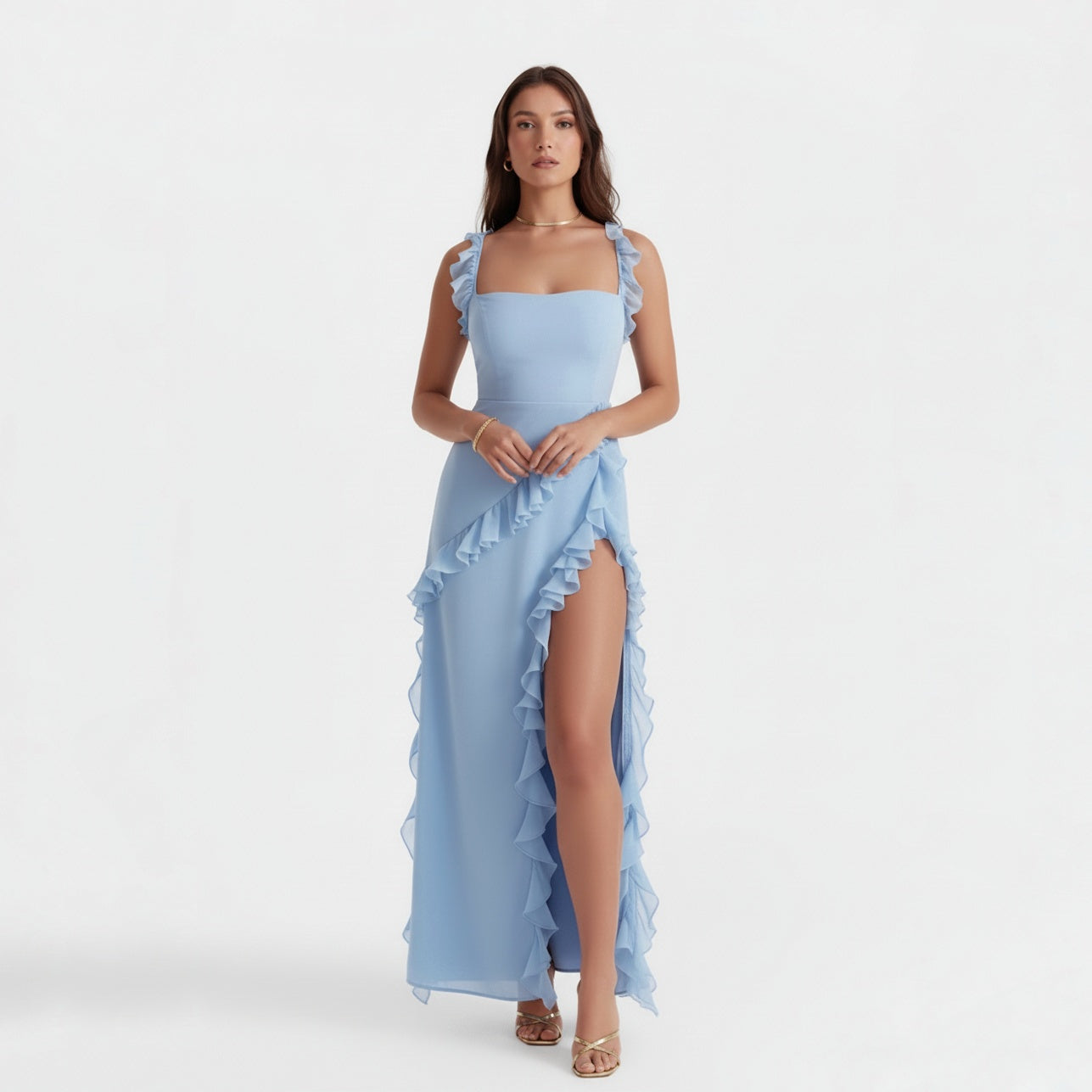 CLEMENTINE FLORAL LACE MAXI DRESS