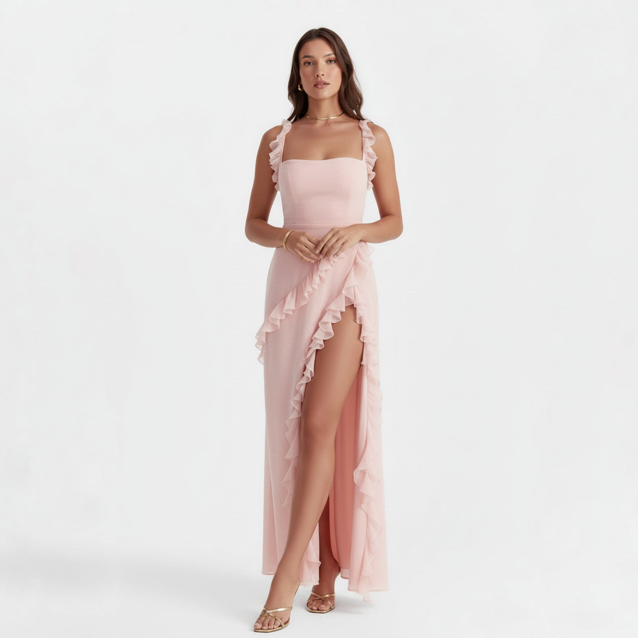 CLEMENTINE FLORAL LACE MAXI DRESS