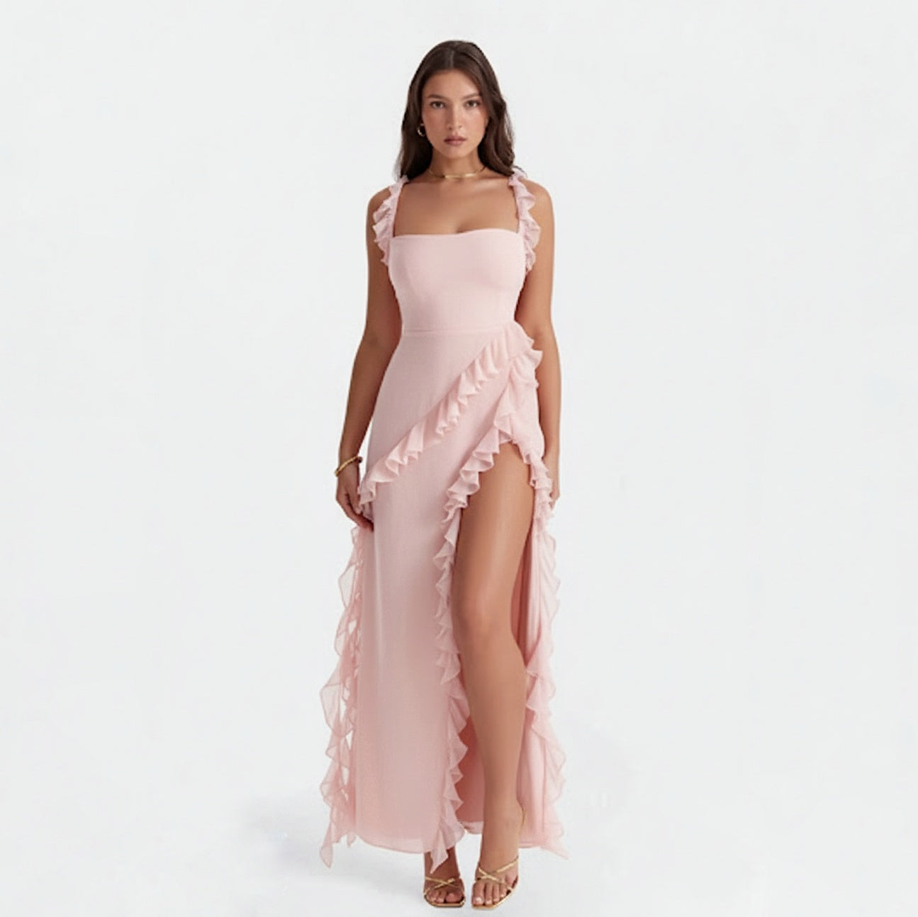 CLEMENTINE FLORAL LACE MAXI DRESS