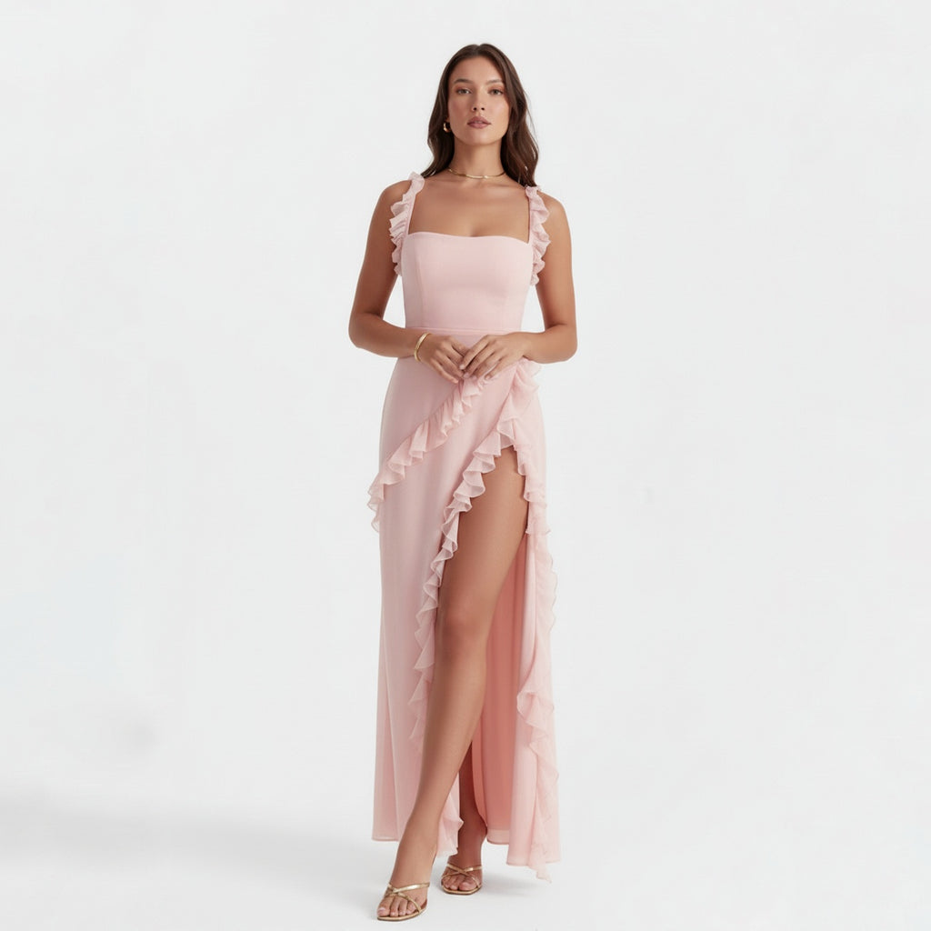 CLEMENTINE FLORAL LACE MAXI DRESS