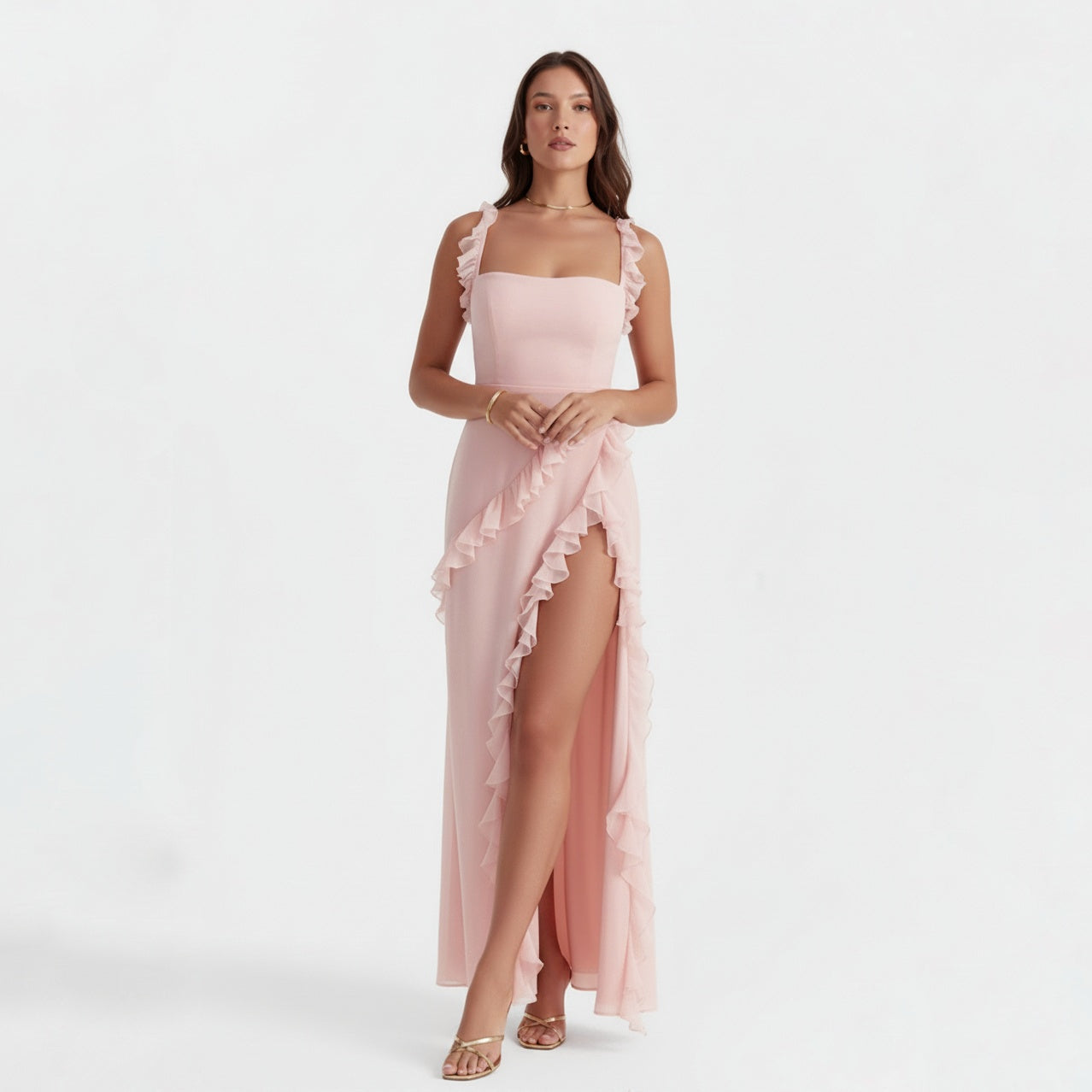 CLEMENTINE FLORAL LACE MAXI DRESS