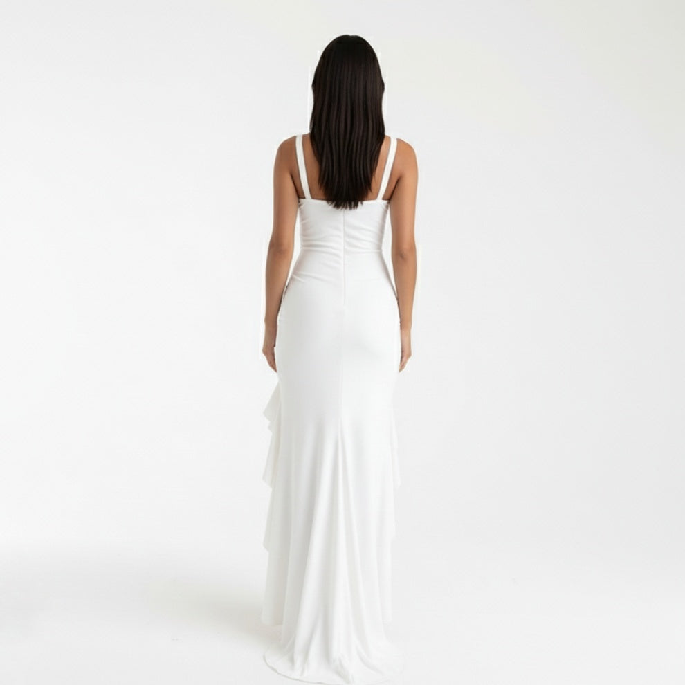 DAHLIA RUFFLE MAXI DRESS