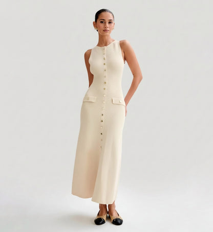 Midi Dress Beige