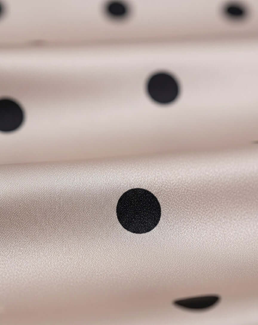 PALAZZO SPOTTED MIDI DRESS